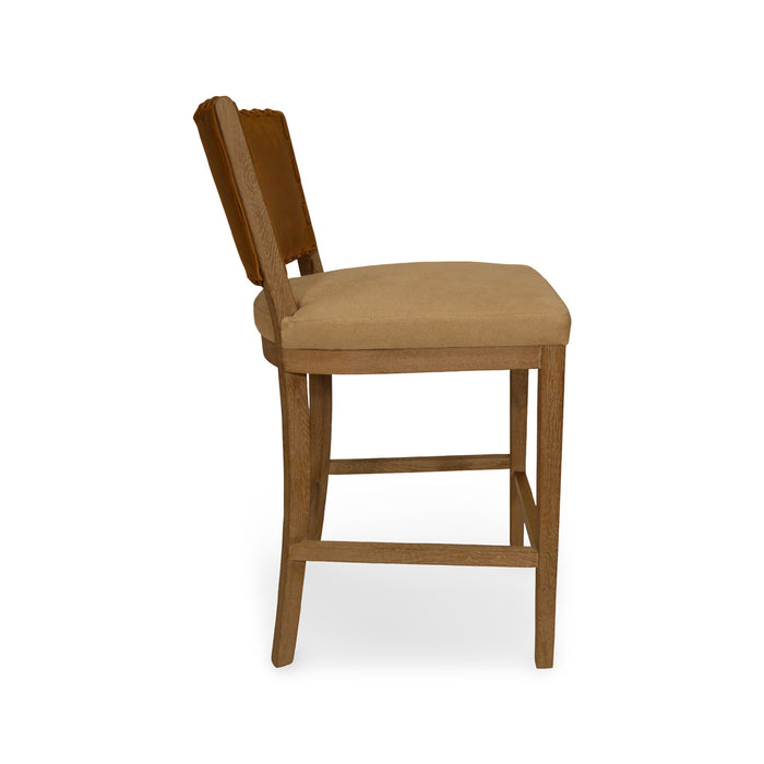 GJ Styles - Garcia Counter Chair Brown Leather - KS392 - GreatFurnitureDeal