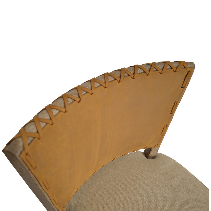 GJ Styles - Garcia Counter Chair Brown Leather - KS392 - GreatFurnitureDeal