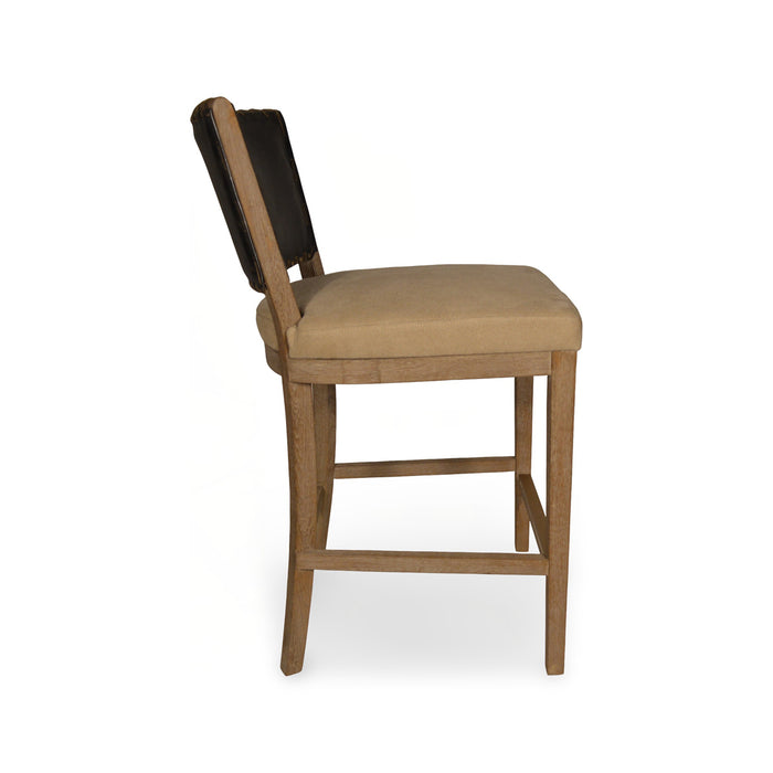 GJ Styles - Garcia Counter Chair Black Leather - KS393 - GreatFurnitureDeal