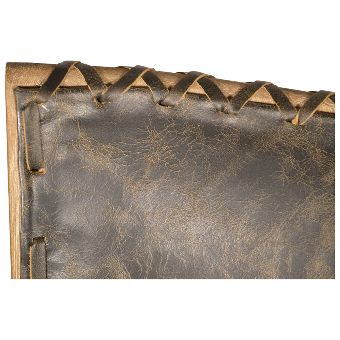 GJ Styles - Garcia Counter Chair Black Leather - KS393 - GreatFurnitureDeal