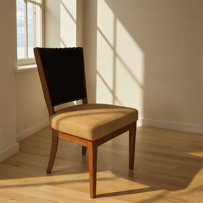 GJ Styles - Garcia Side Chair Black Leather - KS395 - GreatFurnitureDeal