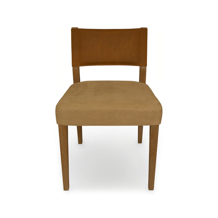 GJ Styles - Brown Leather Back Side Chair - KS397 - GreatFurnitureDeal