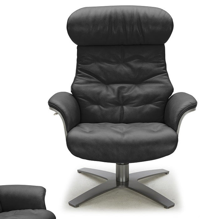 J&M Furniture - The Karma Lounge Chair in Black - 1804813-C