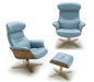 J&M Furniture - The Karma Lounge Chair and Ottoman in Blue - 180481-C-O - GreatFurnitureDeal