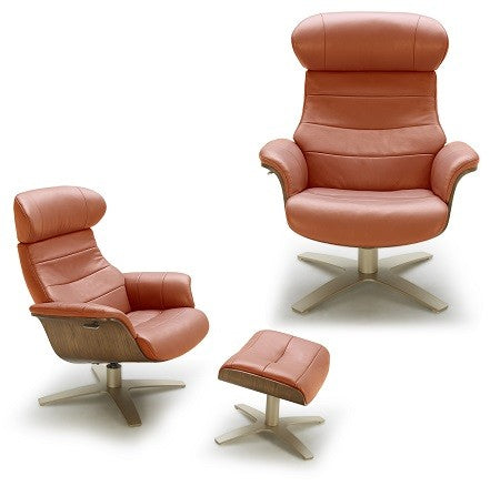 J&M Furniture - The Karma Lounge Chair in Pumpkin - 18147-C - GreatFurnitureDeal