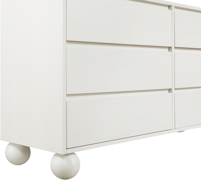 Meridian Furniture - Kent Cream Ash Wood Dresser - KentCream-D - GreatFurnitureDeal