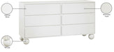 Meridian Furniture - Kent Cream Ash Wood Dresser - KentCream-D - GreatFurnitureDeal