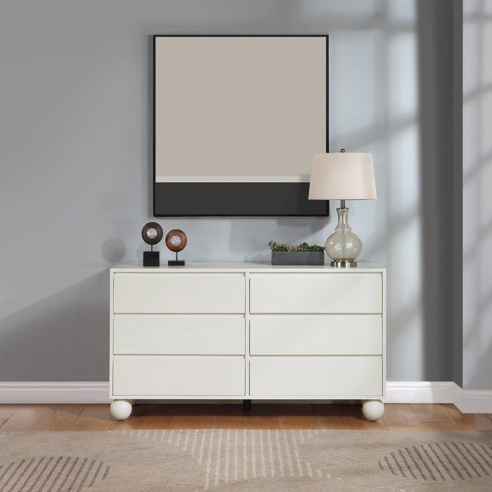 Meridian Furniture - Kent Cream Ash Wood Dresser - KentCream-D - GreatFurnitureDeal