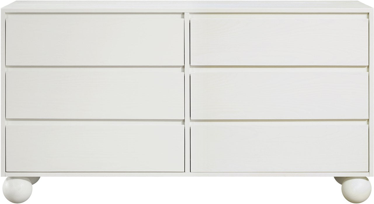 Meridian Furniture - Kent Cream Ash Wood Dresser - KentCream-D - GreatFurnitureDeal