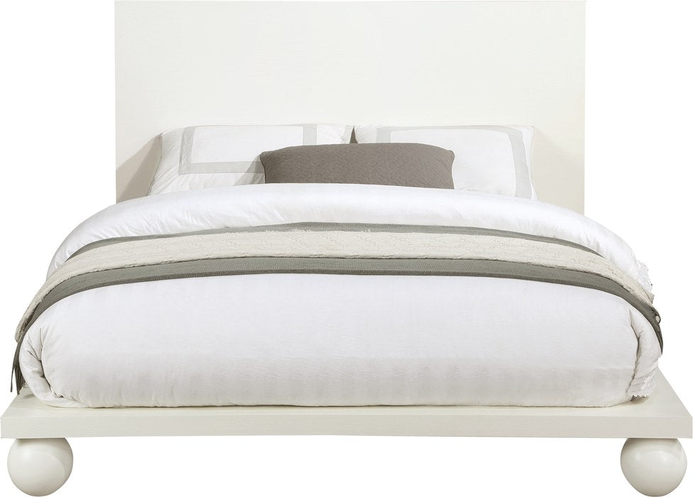 Meridian Furniture - Kent Cream Ash Wood King Bed (3 Boxes) - KentCream-K - GreatFurnitureDeal