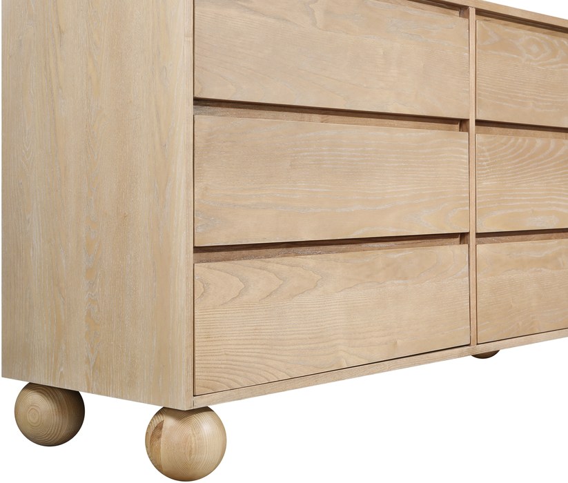 Meridian Furniture - Kent Natural Ash Wood Dresser - KentNatural-D - GreatFurnitureDeal
