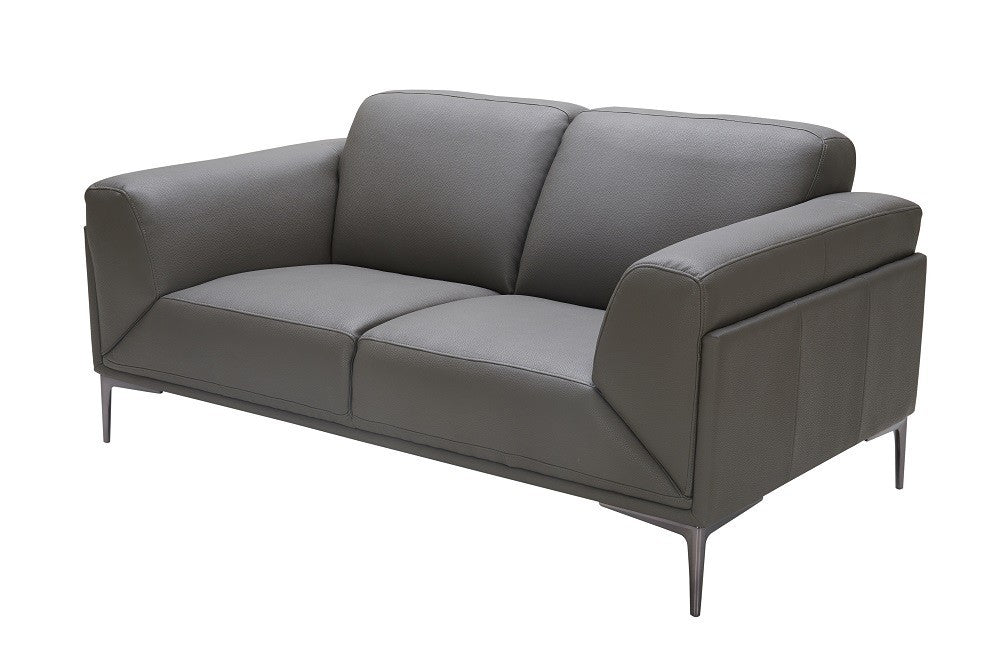 J&M Furniture - Davos Grey 2 Piece Sofa Set - 182501-SL-GRY - GreatFurnitureDeal