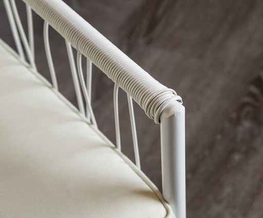 Furniture of America - Shomari 5 Piece Wicker Sofa Set in White - LA-A025WH-4PK - GreatFurnitureDeal