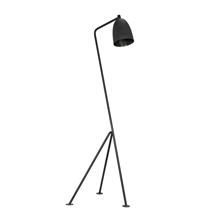 NOIR Furniture - Asti Floor Lamp, Black Metal - LAMP445MTB