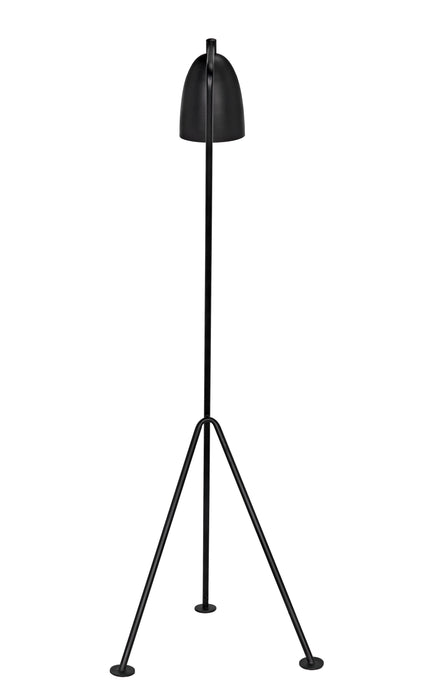 NOIR Furniture - Asti Floor Lamp, Black Metal - LAMP445MTB