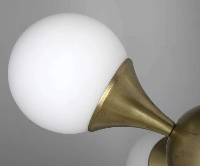 Noir Furniture - Globular Table Lamp, Metal with Brass Finish - LAMP692MB