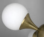 Noir Furniture - Globular Table Lamp, Metal with Brass Finish - LAMP692MB - GreatFurnitureDeal