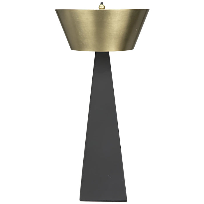 Noir Furniture - Claudius Table Lamp, Steel with Brass Finish - LAMP747MB