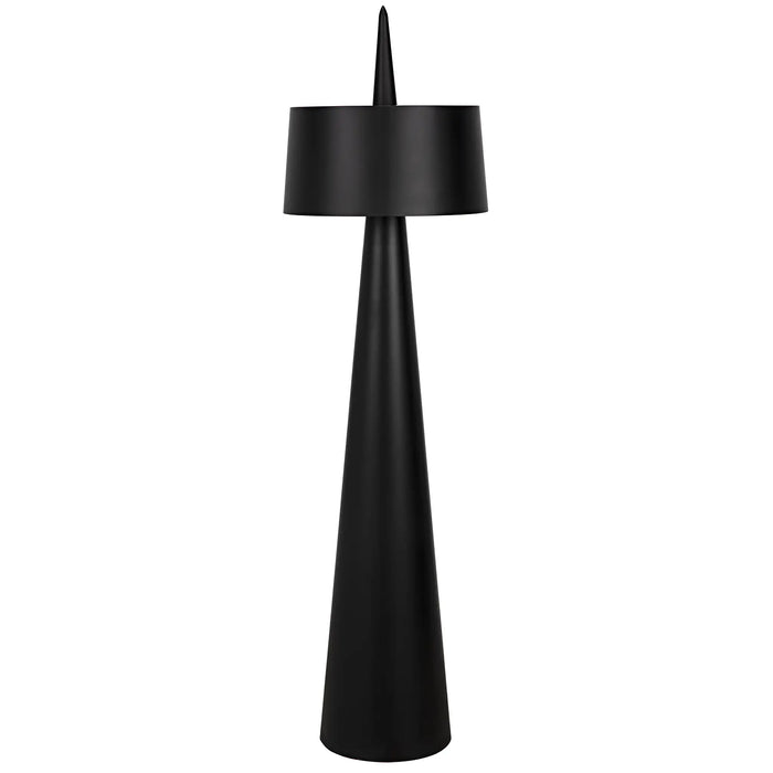 NOIR Furniture - Moray Floor Lamp, Black Metal - LAMP773MTB