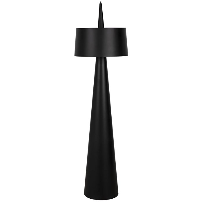 NOIR Furniture - Moray Floor Lamp, Black Metal - LAMP773MTB