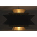 Noir Furniture - Arion Pendant in Matte Black and Antique Brass - LAMP776MB - GreatFurnitureDeal
