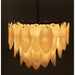 Noir Furniture - Lotus Chandelier Medium in Matte Black - LAMP781MTB - GreatFurnitureDeal