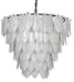 Noir Furniture - Lotus Chandelier Medium in Matte Black - LAMP782MTB - GreatFurnitureDeal