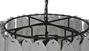 NOIR Furniture - Lotus Chandelier Extra Large in Matte Black - LAMP782MTB - GreatFurnitureDeal