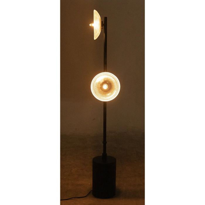 Noir Furniture - Natilus Floor Lamp - LAMP783MTB - GreatFurnitureDeal