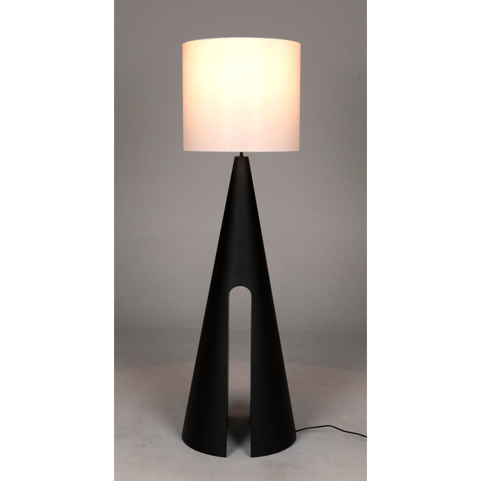 Noir Furniture - Mordred Floor Lamp - LAMP786MTBSH