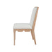 Worlds Away - Lanister Square Back Dining Chair With Decorative Apron in Cerused Oak - LANISTER CO - GreatFurnitureDeal