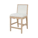 Worlds Away - Lanister Square Back Counter Stool With Decorative Apron in Cerused Oak - LANISTER CS CO - GreatFurnitureDeal
