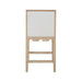Worlds Away - Lanister Square Back Counter Stool With Decorative Apron in Cerused Oak - LANISTER CS CO - GreatFurnitureDeal