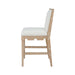 Worlds Away - Lanister Square Back Counter Stool With Decorative Apron in Cerused Oak - LANISTER CS CO - GreatFurnitureDeal
