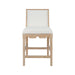Worlds Away - Lanister Square Back Counter Stool With Decorative Apron in Cerused Oak - LANISTER CS CO - GreatFurnitureDeal