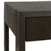 Worlds Away - Larkin Two Drawer Desk With Fluted Detail in Dark Espresso Oak - LARKIN ES - GreatFurnitureDeal