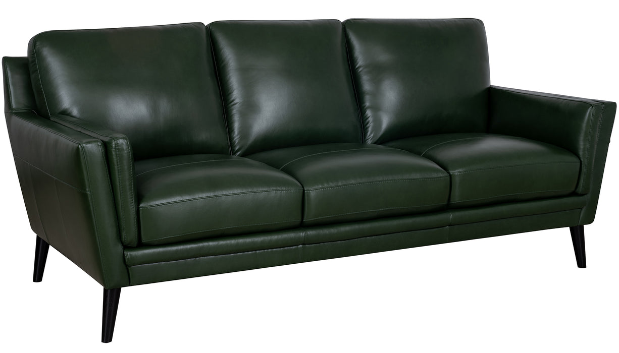 Mariano Italian Leather Furniture - Lauren Sofa in Bottle Green - LAUREN-BOTTLE GREEN-S - GreatFurnitureDeal