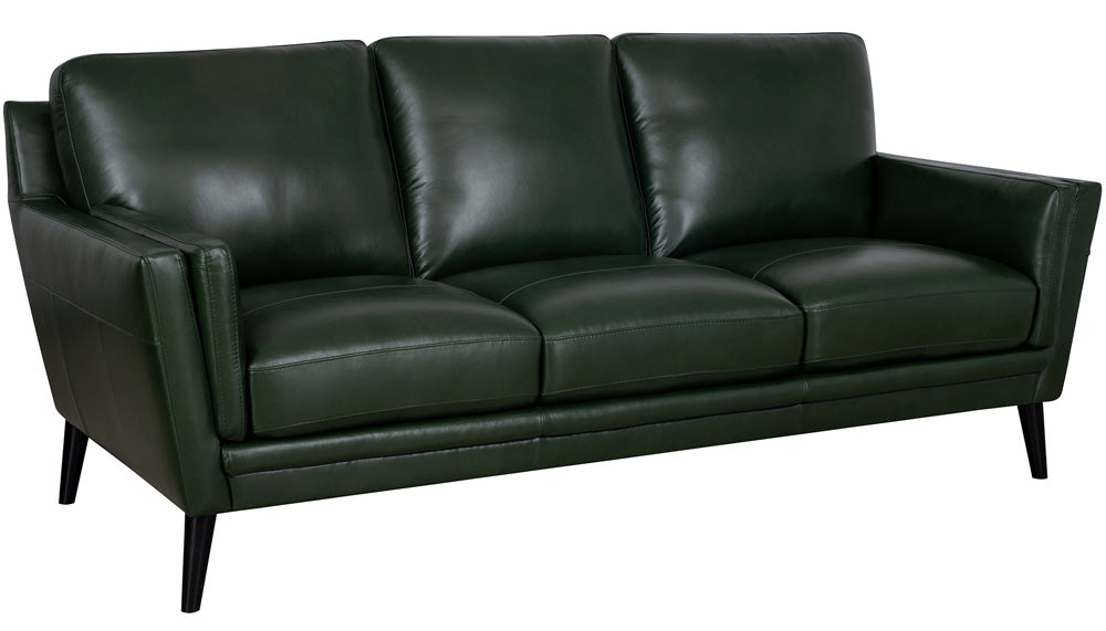 Mariano Italian Leather Furniture - Lauren 3 Piece Living Room Set in Bottle Green - LAUREN-SLC - GreatFurnitureDeal