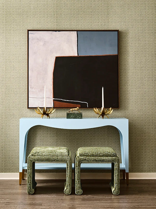 Worlds Away - Laverne Two Tier Tapered Leg Console With Antique Brass Foot Caps In Light Blue Lacquer - LAVERNE LB