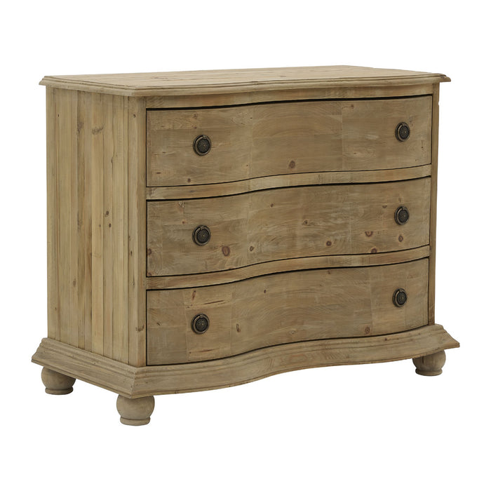 GJ Styles - Pine 3 Drawer Chest In Natural Pine - LD07-NA - GreatFurnitureDeal