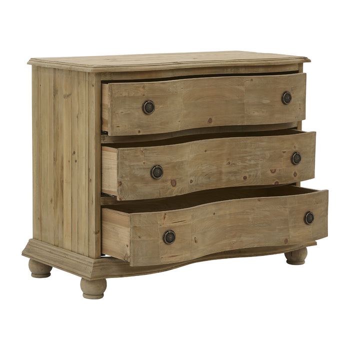 GJ Styles - Pine 3 Drawer Chest In Natural Pine - LD07-NA - GreatFurnitureDeal