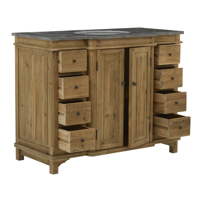 GJ Styles - Large Single Vanity Panel Door Natural - LD105-NA - GreatFurnitureDeal