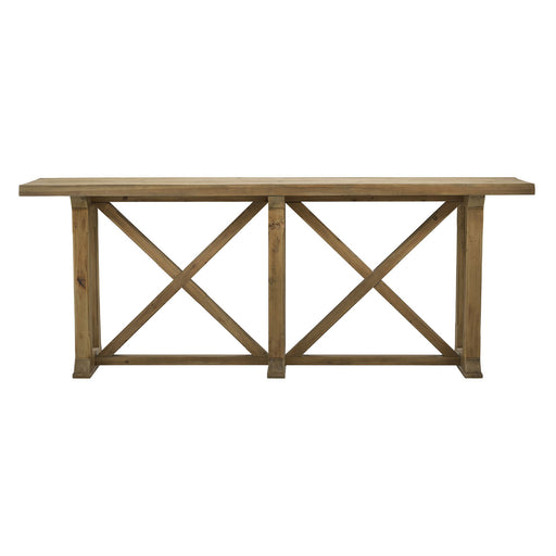 GJ Styles - X-Based Console In Natural Finish - LD177-NA - GreatFurnitureDeal
