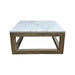 GJ Styles - Square Base Coffee Table W/Marble - LD179-WM - GreatFurnitureDeal