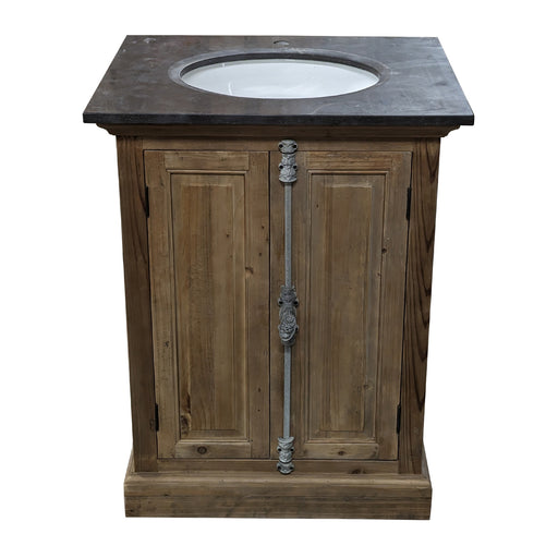 GJ Styles - Single Vanity W/Panel Door In Natural - LD230-NA - GreatFurnitureDeal