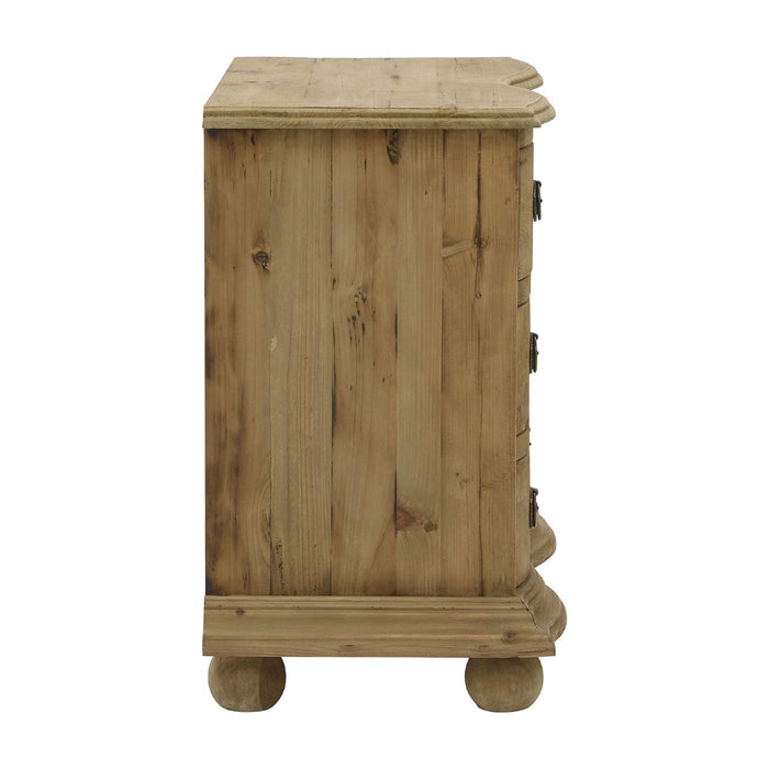 GJ Styles - 3 Drawer Chest In Natural Pine - LD28-NA - GreatFurnitureDeal