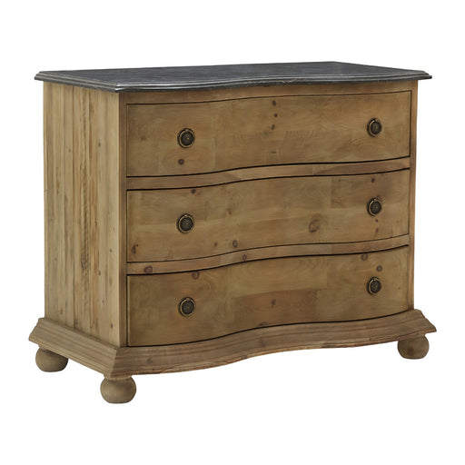 GJ Styles - 3 Drawer Chest With Blue Stone Top - LD78-NA - GreatFurnitureDeal