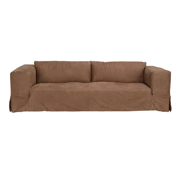 Noir Furniture - Plato Sofa in Orris Brown - LEA-AS001BR - GreatFurnitureDeal