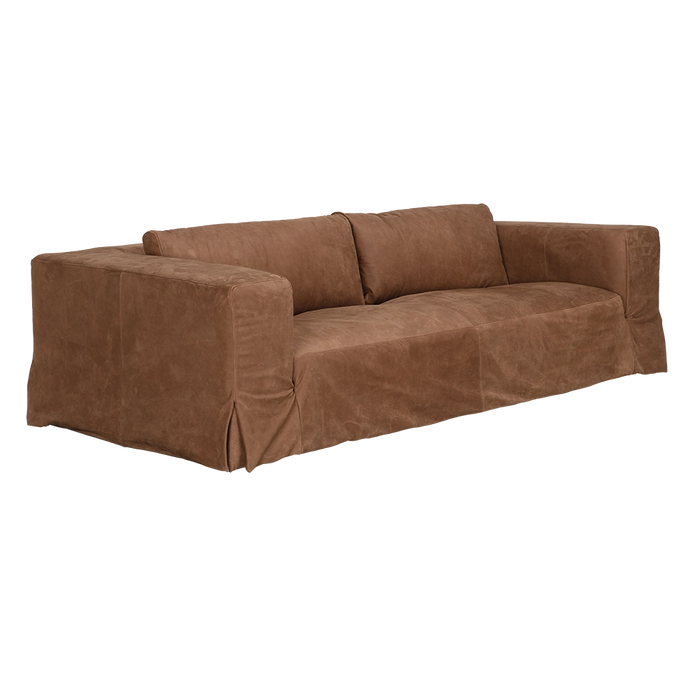 Noir Furniture - Plato Sofa in Orris Brown - LEA-AS001BR - GreatFurnitureDeal