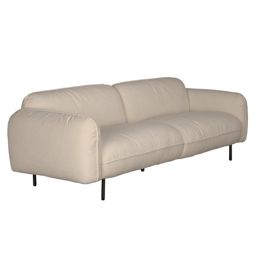 Noir Furniture - Franklin Sofa in Off White - LEA-AS002FB - GreatFurnitureDeal